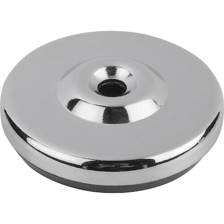 Kipp Plate For Levelling Feet Steel, Comp:Rubber, D=100 K0673.11001